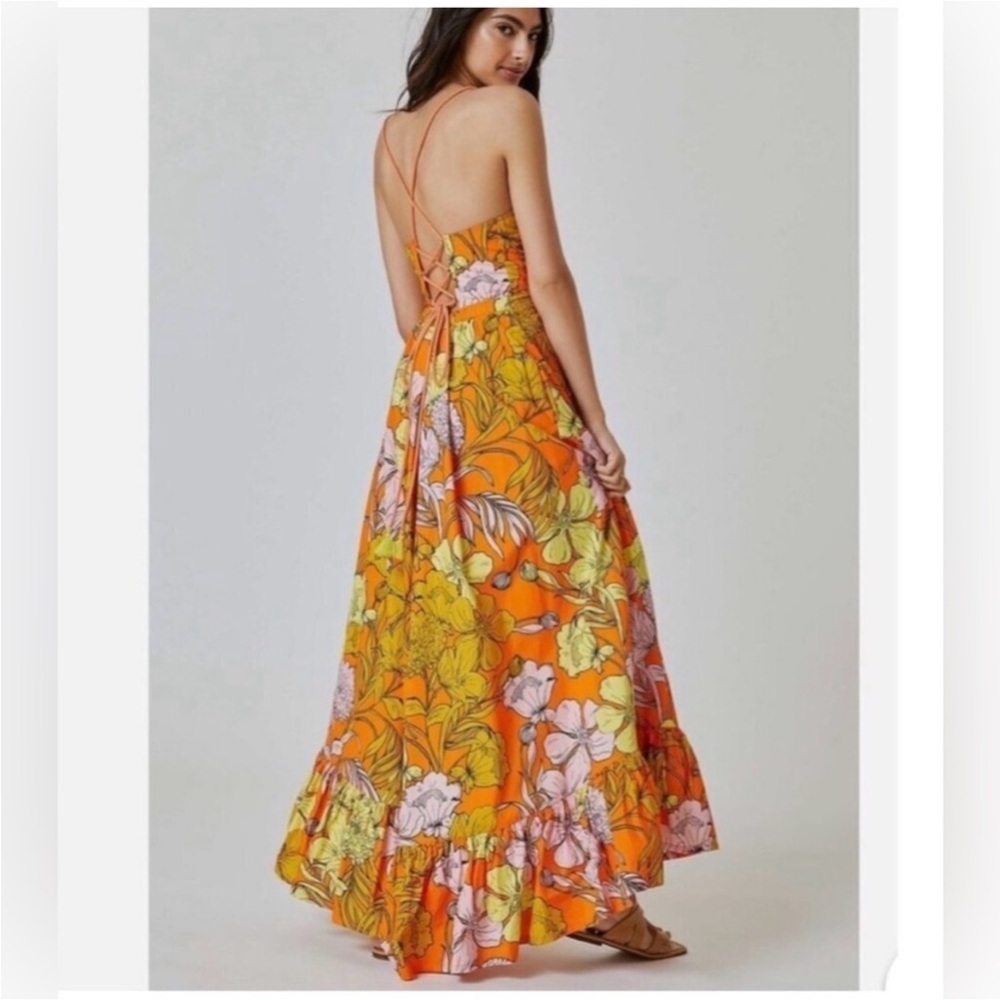 NWT Plenty by Tracy Reese Vibrant Floral Maxi Dress - Picture 2 of 8